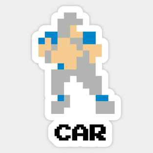 8-Bit Quarterback - Carolina Sticker